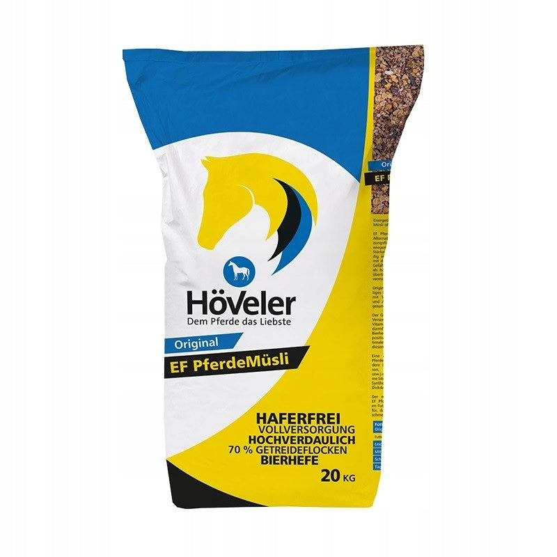 PASZA HOVELER EF Pferde Musli mix bez owsa 20 kg - Cavalo